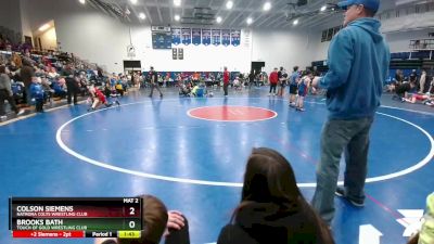 92 lbs Round 3 - Colson Siemens, Natrona Colts Wrestling Club vs Brooks Bath, Touch Of Gold Wrestling Club