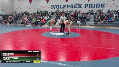 132 lbs Quarterfinal - Andrew Yocom, Tumwater vs Jack Dore, Aberdeen