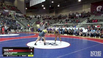 5A 145 lbs Quarterfinal - Katie Nave, Lakeside vs Jocelyn Bryant, Mountain Home