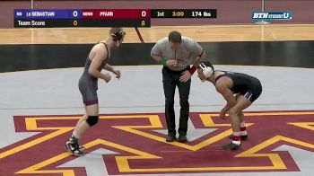 174lbs: Chris Pfarr, Minnesota vs Johnny Sebastian, Northwestern