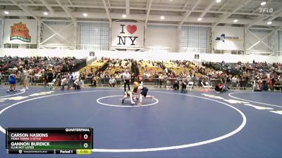 102 lbs Quarterfinal - Carson Haskins, Tioga Tigers 3-Style vs Gannon Burdick, Club Not Listed