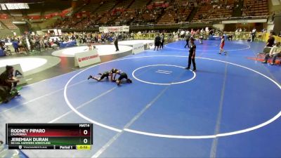 86 lbs Cons. Round 3 - Rodney Piparo, California vs Jeremiah Duran, So Cal Hammers Wrestling