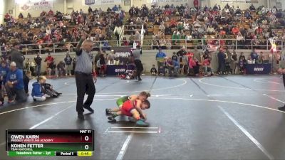 65 lbs Quarterfinal - Owen Kairn, Prodigy Wrestling Academy vs Kohen Fetter, Team Gatchell