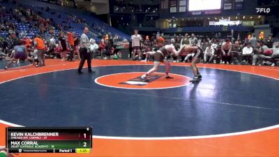 165 lbs Quarterfinals (8 Team) - Max Corral, Joliet (Catholic Academy) vs Kevin Kalchbrenner, Chicago (Mt. Carmel)