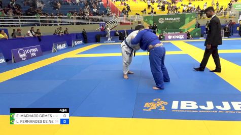 ENZO MACHADO GOMES vs LUIZMAR FERNANDES DE NEGREIROS F 2024 Brasileiro Jiu-Jitsu IBJJF