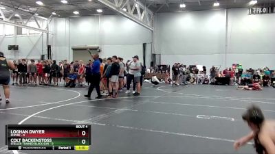 98 lbs Placement (4 Team) - Loghan Dwyer, Empire vs Colt Backenstoss, Steller Trained Black Sun