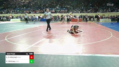 80 lbs Semifinal - Gabby Riley-Mitchell, Ponca City Wrestling vs Remy Whitney, El Reno