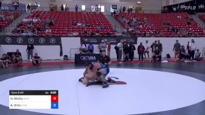 77 kg Cons 8 #2 - Hunter Mullin, Western Colorado Wrestling Club vs Alec Ortiz, Minnesota Storm