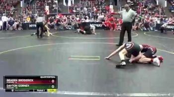 110 lbs Quarterfinals (8 Team) - Braden Broderick, Clinton vs Dayton Gorney, Hudson