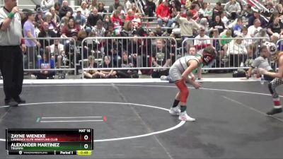 64 lbs Quarterfinal - Zayne Wieneke, Lawrence Elite Wrestling Club vs Alexander Martinez, Triumph