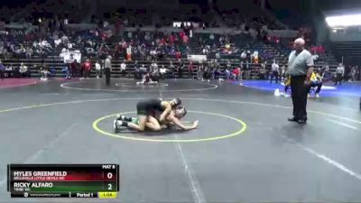 116 lbs Cons. Round 4 - Myles Greenfield, Belleville Little Devils WC vs Ricky Alfaro, Tribe WC