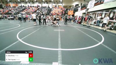 80 lbs Final - Dawson Beckley, Team Tulsa Wrestling Club vs Gabe Terriquez, R.A.W.