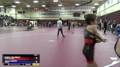 14U-1 lbs Round 2 - Gable Helmrich, Lisbon Matpack vs Aidan Grimm, Wrath