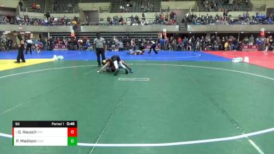 90 lbs Quarterfinal - DaMonte Rausch, Pinnacle vs Parker Madison, Summit Wrestling Academy