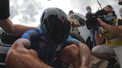 Reaction: Simon Clarke Could Barely Stand After Stage 5 Photo Finish