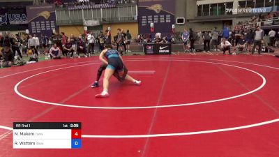 65 kg Rr Rnd 1 - Nina Makem, Twin Cities Regional Training Center vs Rachel Watters, Iowa