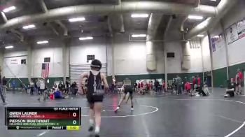 77 lbs Finals (2 Team) - Owen Launer, Kearney Matcats - Gold vs Pierson Braithwait, Columbus Wrestling Organization