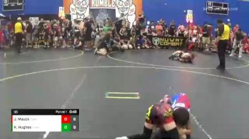 56 lbs Quarterfinals (8 Team) - Jase Mauck, Iowa Elite vs Kai Hughes, The Funky Singlets Yellow