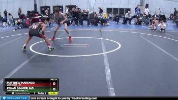 96 lbs Round 3 (6 Team) - Ethan Dimmerling, Team Germantown vs Matthew Marenco, Warhawks