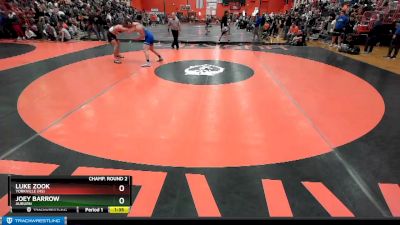 170 lbs Champ. Round 2 - Luke Zook, YORKVILLE (HS) vs Joey Barrow, AUBURN