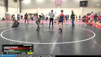 140 lbs Quarterfinal - Landon Burgess, Stronghold vs Kyla Harris, Tennessee Valley Wrestling