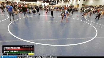 86 lbs Champ. Round 1 - Elijah Castanon, FL vs Karson Reinhardt, IA