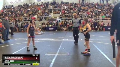 102 lbs Round 3 - Avery Gaskalla, Clyde vs Mila Cruz, Watkins Memorial