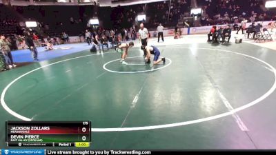 175 lbs Cons. Round 2 - Jackson Zollars, Meadowdale vs Devin Pierce, East Valley (Spokane)