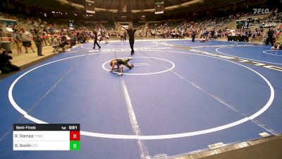 40 lbs Semifinal - Reno Ramos, Team Tulsa Wrestling Club vs Barrett Smith, Owasso Takedown Club