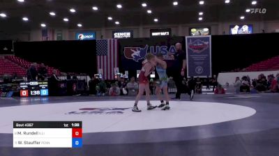 38 kg Cons Semis - Michael Rundell, Illinois vs Wyatt Stauffer, Pennsylvania