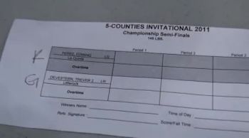 145 lbs semi-finals Edwing Perez La Quinta vs. Trever Devestern Littlerock