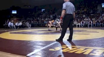 141 lbs match Scott Mattingly CMU vs. Kellen Russell UM