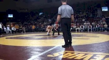 157 lbs match Ryan Cubberly CMU vs. Brandon Zeerip UM