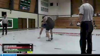 285 lbs 3rd Place Match - Connor O`Bryan, Umpqua Community College vs Jayden Dobson, Southwestern Oregon Community College