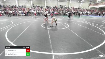 102 lbs Semifinal - Adden Jarman, Grindhouse WC vs Michael Archuleta, Viking Wrestling