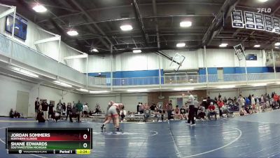 285 lbs Semifinal - Jordan Sommers, Northern Illinois vs Shane Edwards, Southwestern Michigan