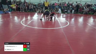 95 lbs Pools - Frankie Montemurro, BAM Training Center vs Blake Adkins, Ares W.C. (MI)