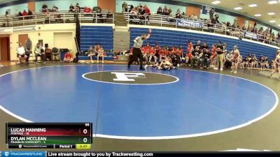 95 lbs Round 1 (4 Team) - Dylan McClean, Franklin Community vs Lucas Manning, Portage