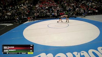 150 lbs Cons. Round 3 - Ben Tillman, Brighton vs Gabe Barnett, Wasatch