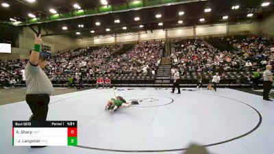 105 lbs Quarterfinal - January Langston, Payson vs Aidyn Sharp, Uintah