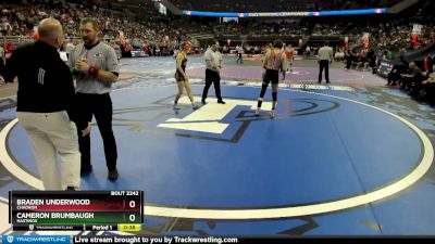 Cons. Round 2 - Cameron Brumbaugh, Hastings vs Braden Underwood, Chadron