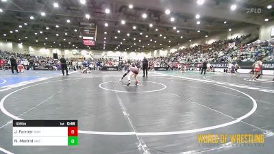 106 lbs Consi Of 16 #2 - Josie Farmer, Redmond High School vs Noelle Madrid, Hillsboro Mat Club