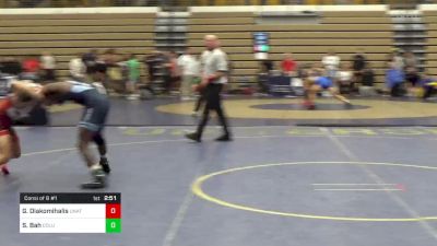 125 lbs Consi Of 8 #1 - Gregory Diakomihalis, Unattached-Cornell vs Sulayman Bah, Columbia