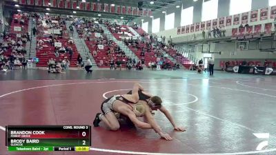 160 lbs Cons. Round 3 - Brandon Cook, Forest Grove vs Brody Baird, Glencoe