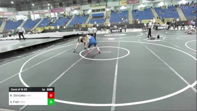 125 lbs Consi Of 16 #2 - Kyan Gonzalez, Fort Lupton vs Vinny Fish, Pagosa Springs Middle School