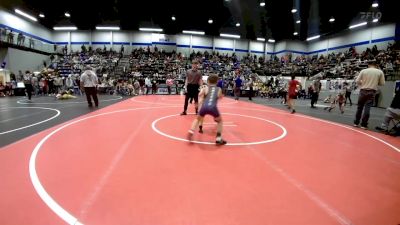 55 lbs Rr Rnd 3 - Colten Sumrall, Harrah Little League Wrestling vs Sawyer Barnes, Newcastle Youth Wrestling