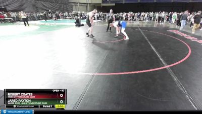 97 lbs Semifinal - Robert Coates, Twin City Wrestling Club vs Jared Paxton, White River Hornets Wrestling Club