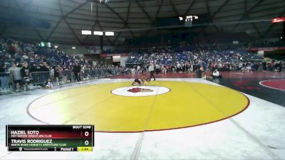 120 lbs Champ. Round 2 - Haziel Soto, Mat Demon Wrestling Club vs Travis Rodriguez, White River Hornets Wrestling Club