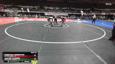 174 lbs Placement (16 Team) - Hunter Cleaver, Centenary University vs Christian Arrington, Belmont Abbey