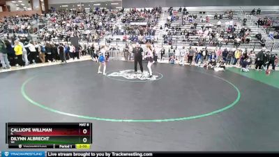 42 lbs Cons. Round 1 - Calliope Willman, IL vs Dilynn Albrecht, WI